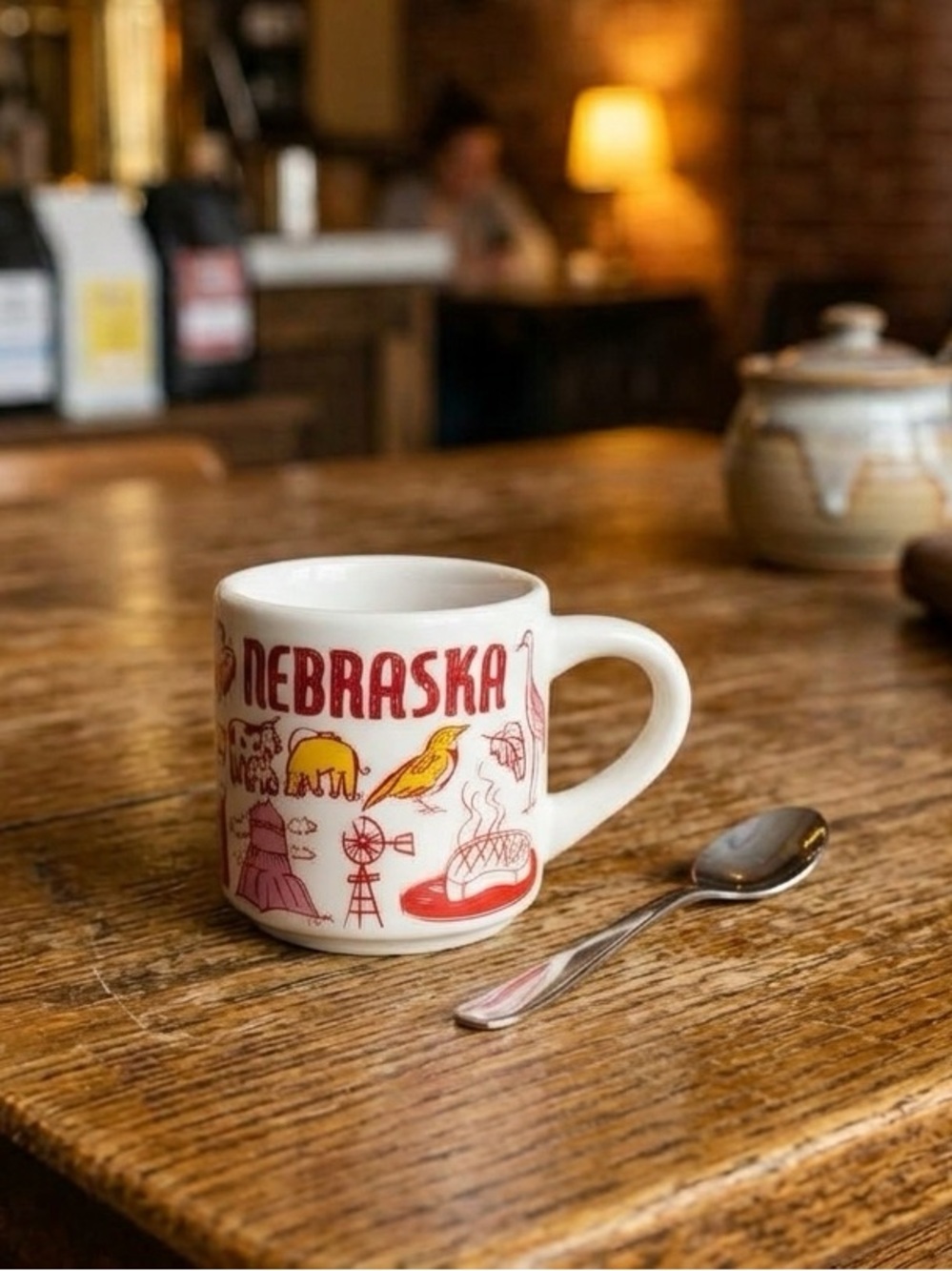 Starbucks Retired Been There Series Nebraska Red Mini Mug Demitasso Expresso Cup